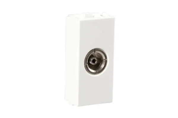 1M TV Socket Havells REO White