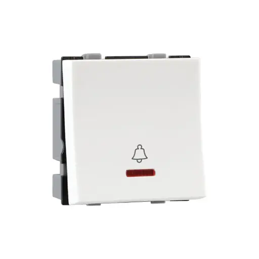 [409] Havells REO Elegant White Mega Bell Push 2M with Indicator